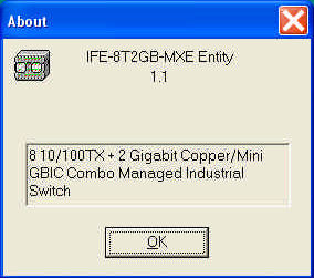 IFE 8T2GB Industrial Ethernet Switch SNMP MIB -EMM Menus